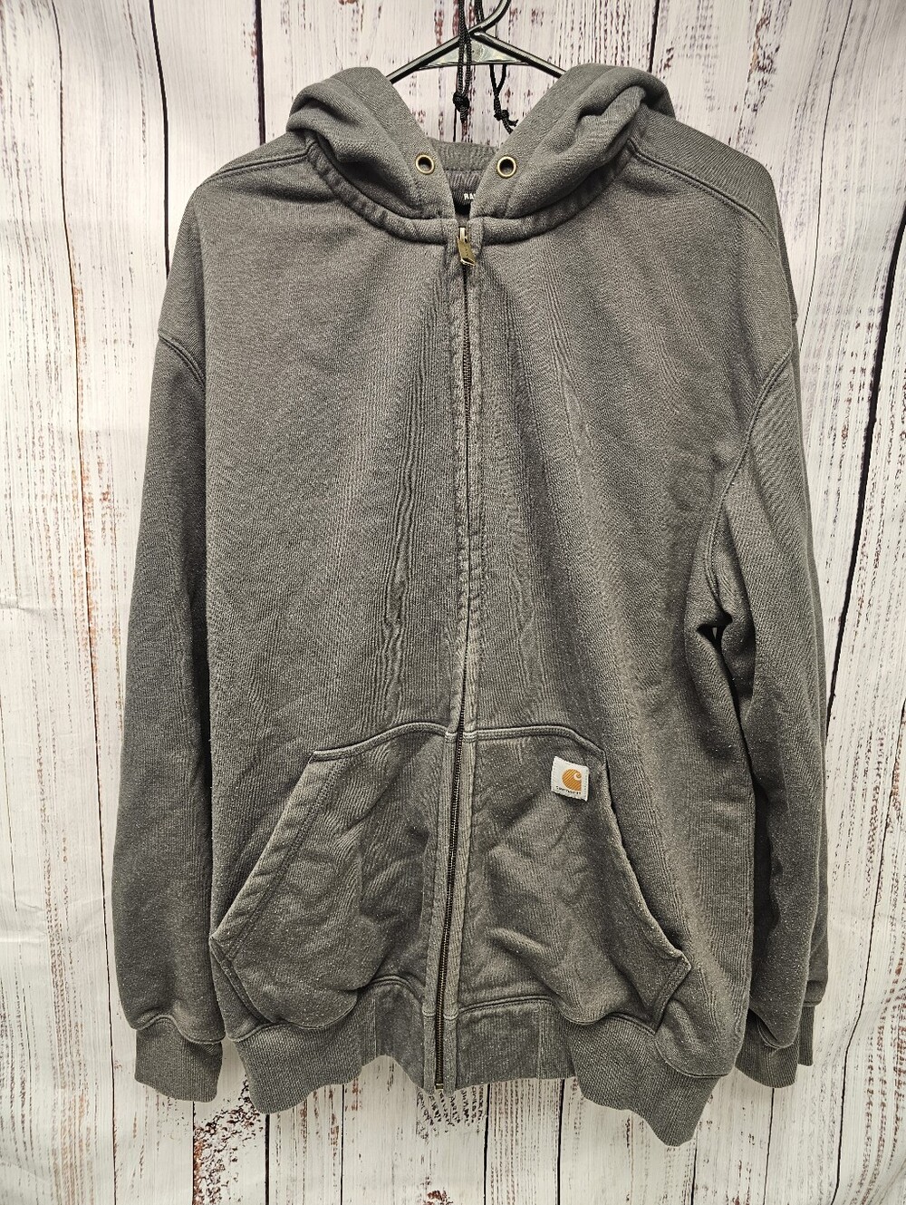 Carhartt Rain Defender Men's Size 2XL Dark Gray Full-Zip Heavyweight Hoodie